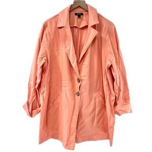 Torrid Coral Orange Blazer - Size 1X
